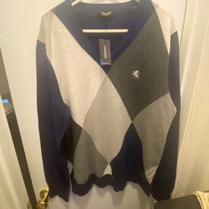 Express Men Cotton Merino Wool V-Neck Sweater